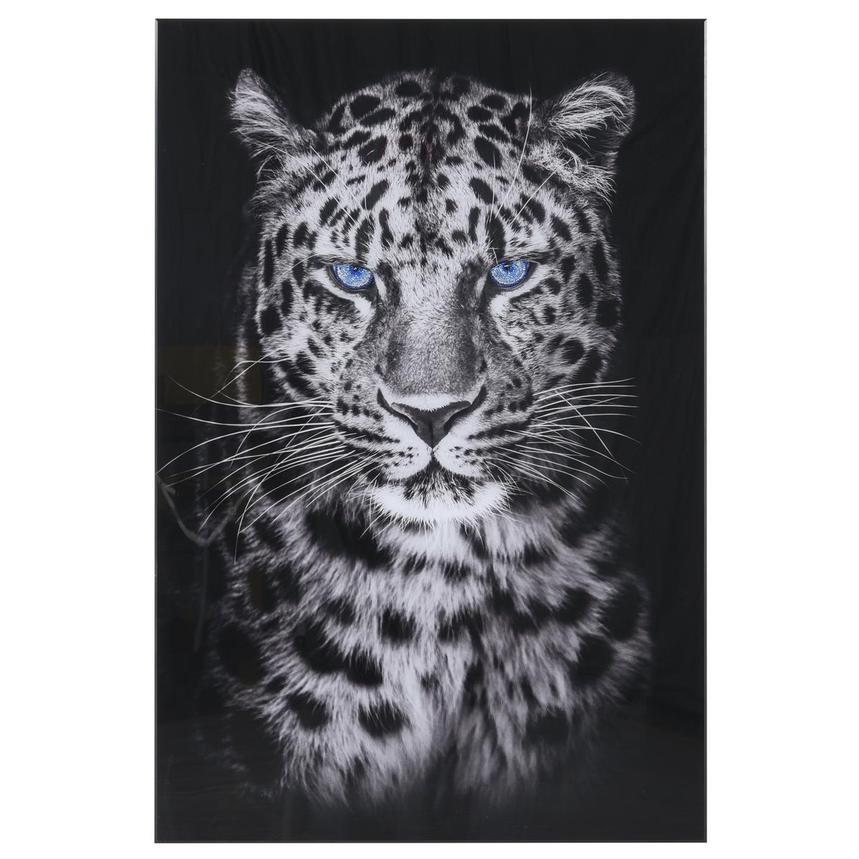 Blue Leopard Acrylic Wall Art main image, 1 of 3 images.