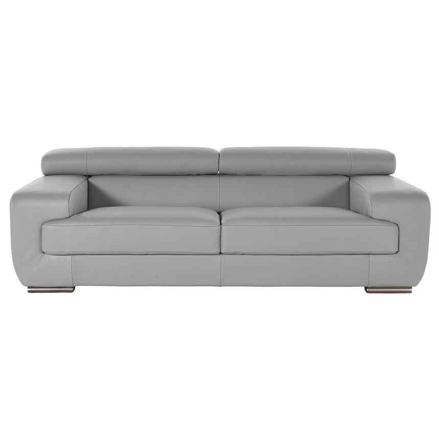 Grace Gray Leather Sofa  main image, 1 of 5 images.