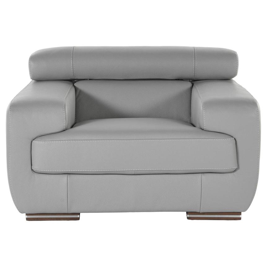 Grace Gray Leather Chair alternate image, 3 of 7 images.