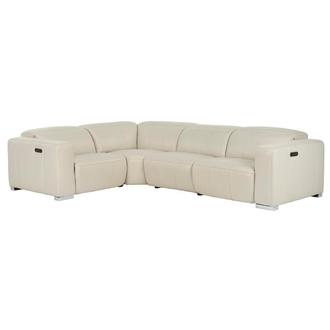 Samar Leather Power Reclining Sectional with 4PCS/2PWR