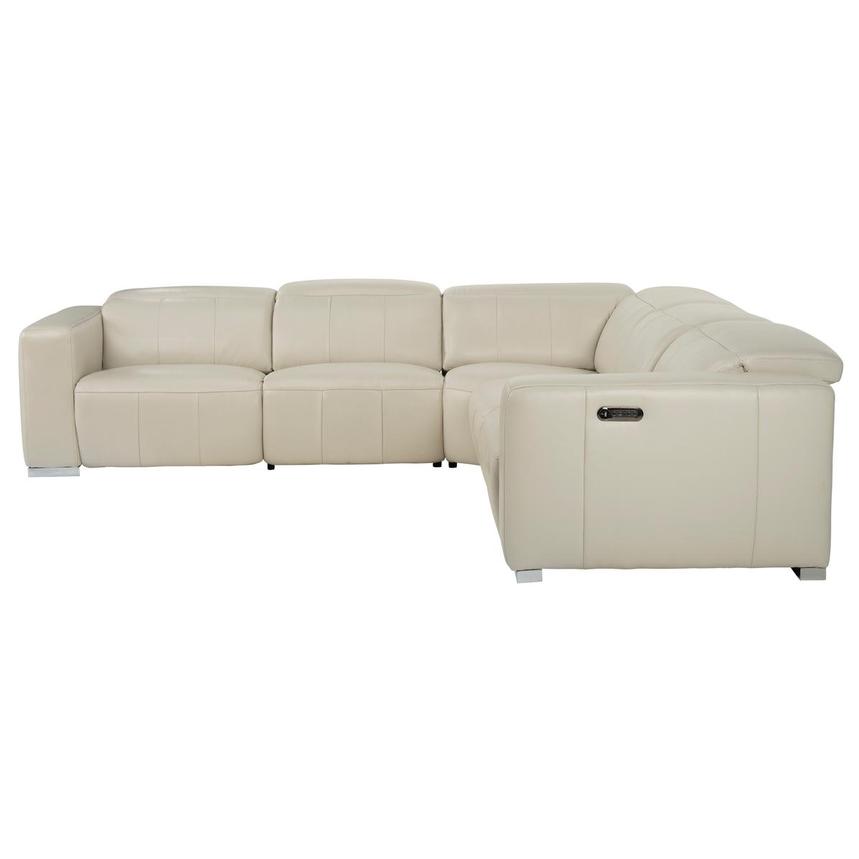 Samar Leather Power Reclining Sectional with 5PCS/2PWR  alternate image, 3 of 8 images.