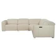 Samar Leather Power Reclining Sectional with 5PCS/3PWR  alternate image, 3 of 8 images.