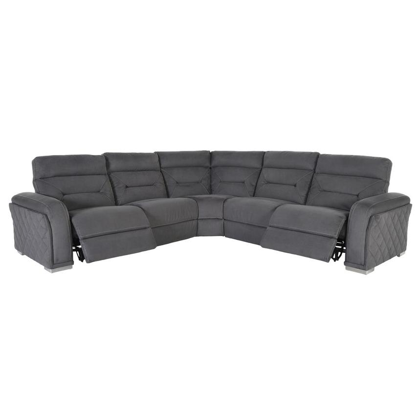 Kim Gray Power Reclining Sectional with 5PCS/2PWR  alternate image, 3 of 6 images.