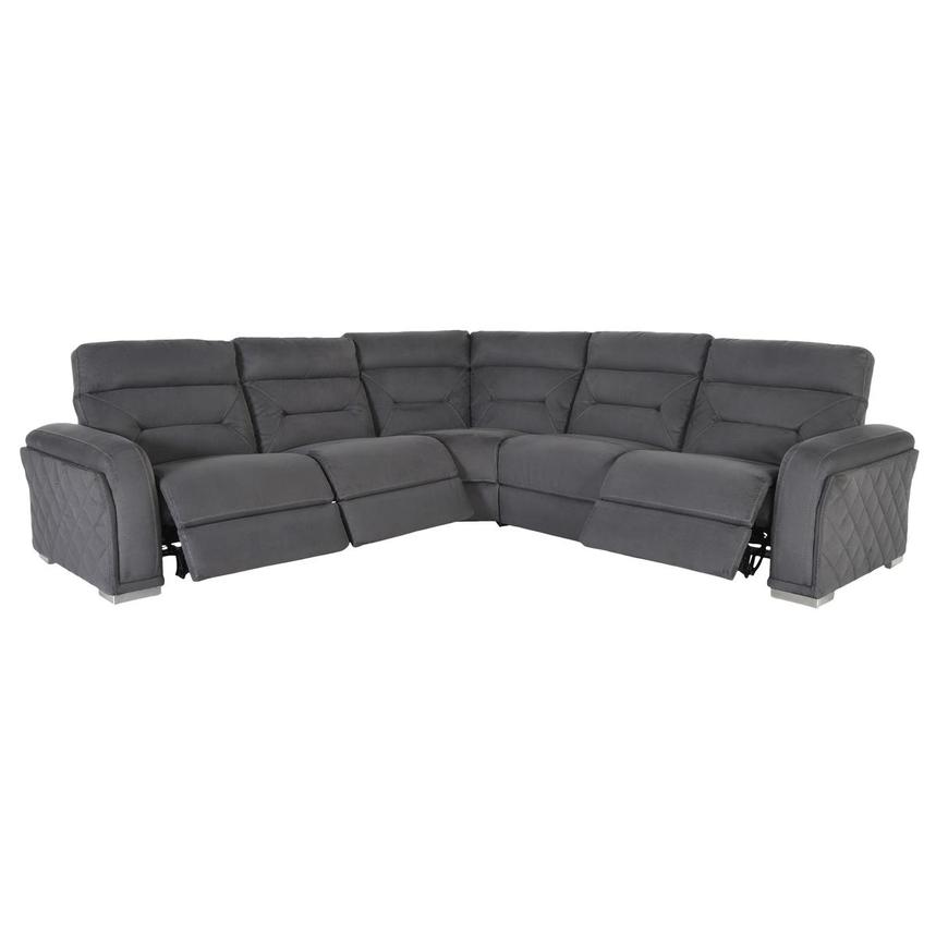 Kim Gray Power Reclining Sectional with 5PCS/3PWR  alternate image, 3 of 6 images.