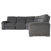 Kim Gray Power Reclining Sectional with 5PCS/3PWR  alternate image, 4 of 6 images.