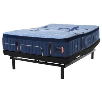 Lux Hybrid-Soft King Mattress w/Ease® Powered Base by Stearns & Foster