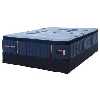 Lux Hybrid-Soft Queen Mattress w/Regular Foundation by Stearns & Foster