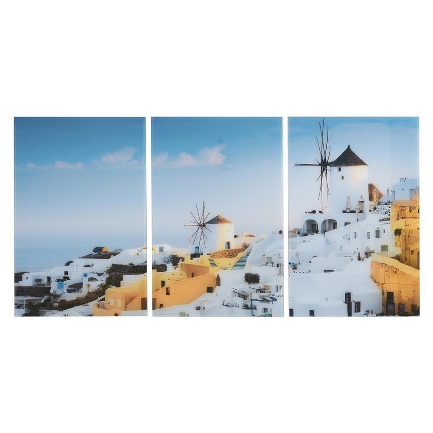 Mykonos Set of 3 Acrylic Wall Art main image, 1 of 2 images.