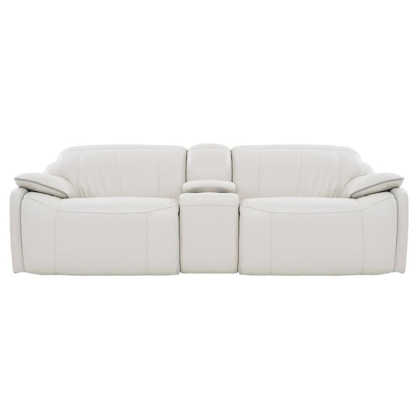 You Leather Power Reclining Sofa w/Console  main image, 1 of 5 images.