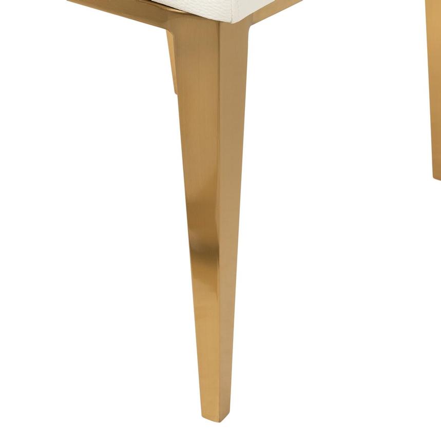 Hyde White/Gold Side Chair  alternate image, 8 of 8 images.