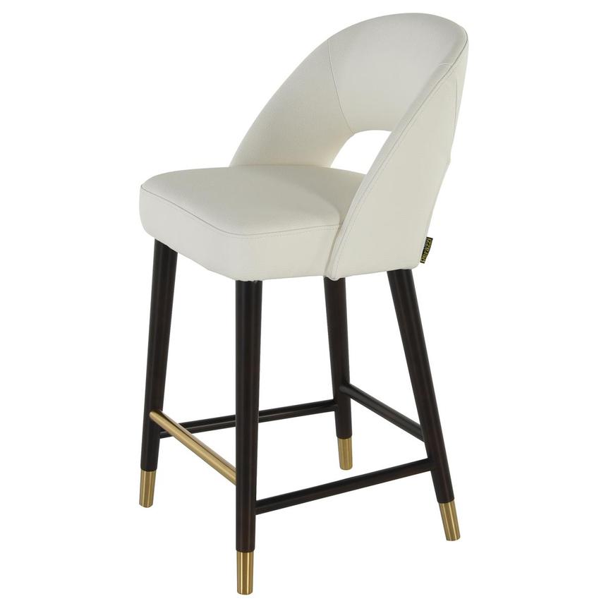 Charming White/Black Counter Stool  main image, 1 of 4 images.