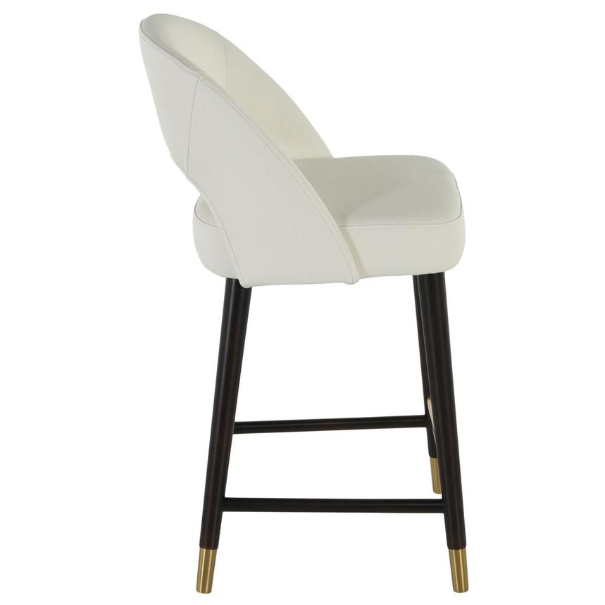 Charming White/Black Counter Stool alternate image, 3 of 4 images.