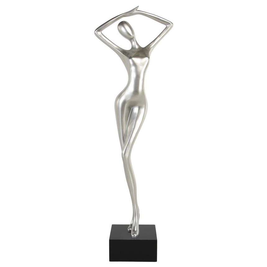 Sensual Silver Floor Sculpture main image, 1 of 3 images.