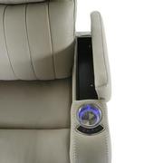 Santiago Gray Leather Power Recliner  alternate image, 8 of 8 images.