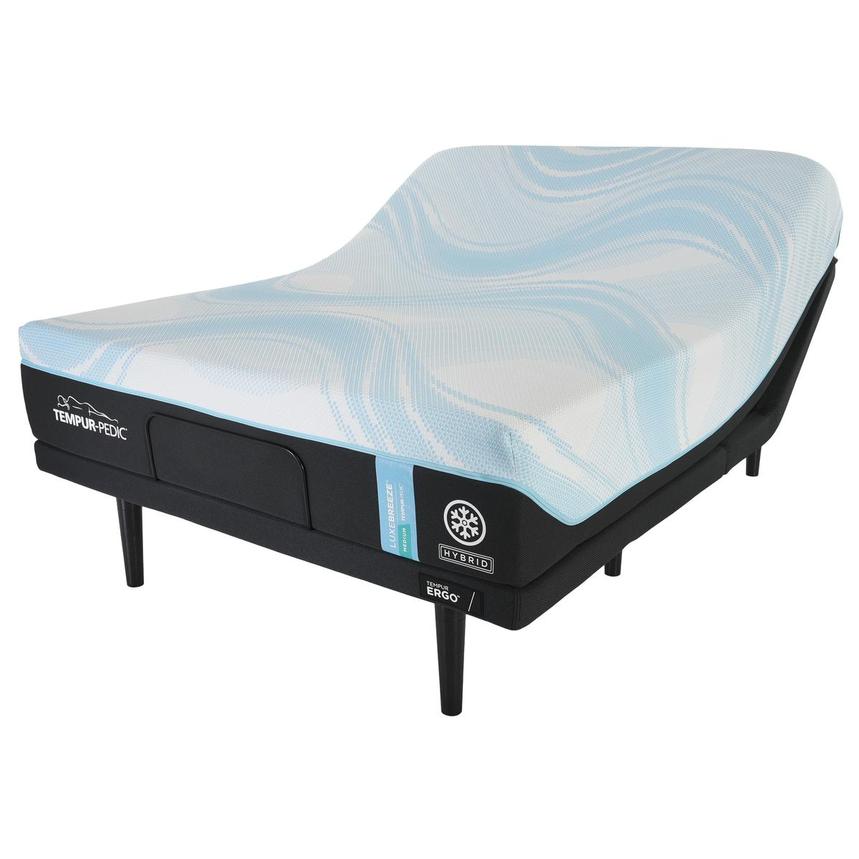 LuxeBreeze Hybrid-Medium Queen Mattress w/Ergo® 3.0 Powered Base by Tempur-Pedic main image, 1 of 5 images.