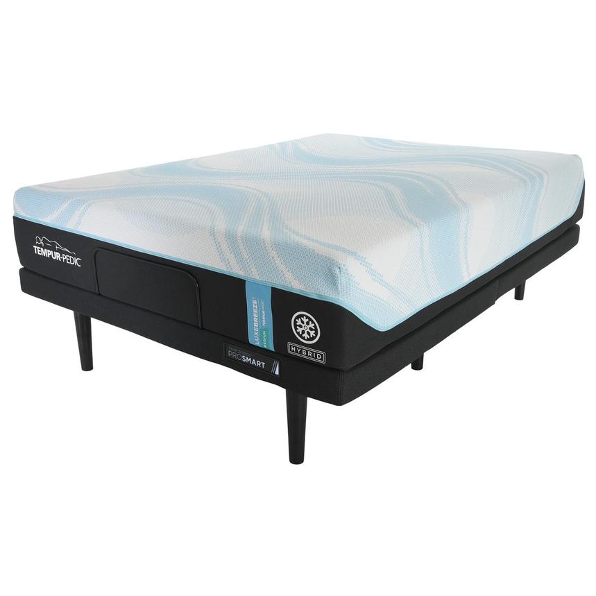 LuxeBreeze Hybrid-Medium Queen Mattress w/Ergo® ProSmart Powered Base by Tempur-Pedic alternate image, 3 of 5 images.