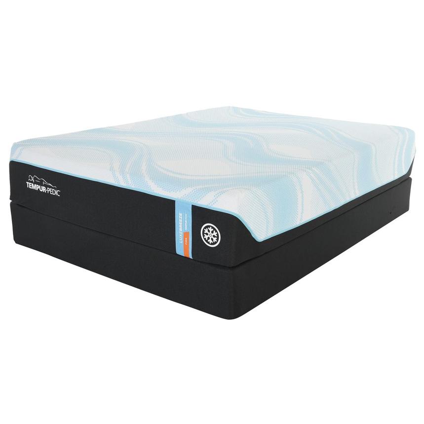 LuxeBreeze-Firm Queen Mattress w/Low Foundation by Tempur-Pedic main image, 1 of 4 images.