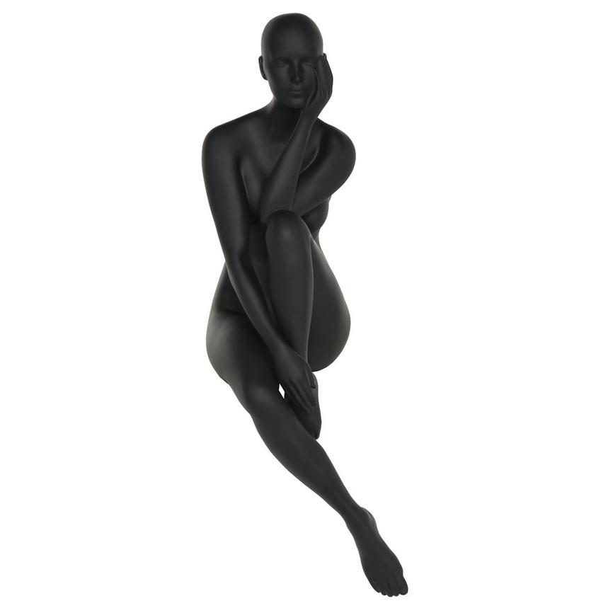 Pensive Black Sculpture  main image, 1 of 4 images.