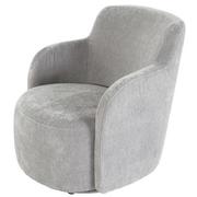 Joey II Gray Swivel Accent Chair  main image, 1 of 4 images.