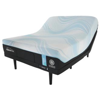 LuxeBreeze Hybrid-Medium Twin XL Mattress w/Ergo® ProSmart Powered Base by Tempur-Pedic