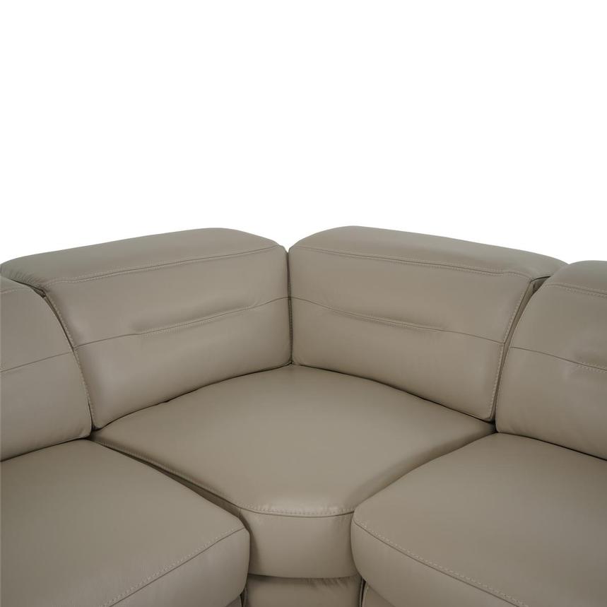 Anabel Cream Leather Power Reclining Sectional with 4PCS/2PWR  alternate image, 3 of 7 images.