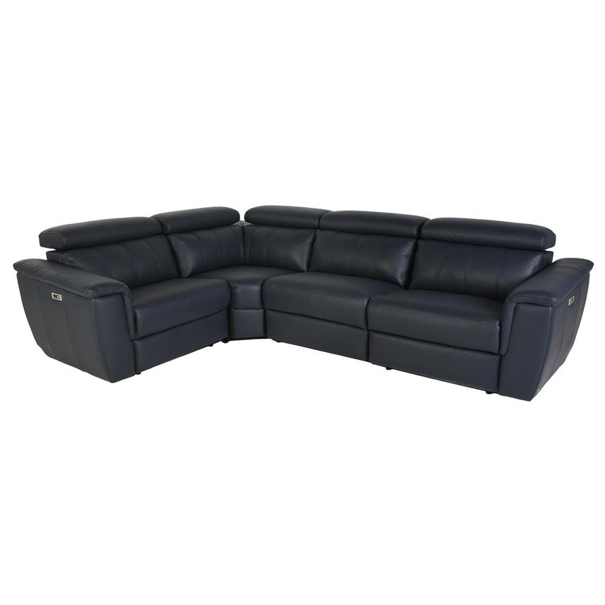 Washington Blue Power Reclining Sectional with 4PCS/2PWR main image, 1 of 5 images.