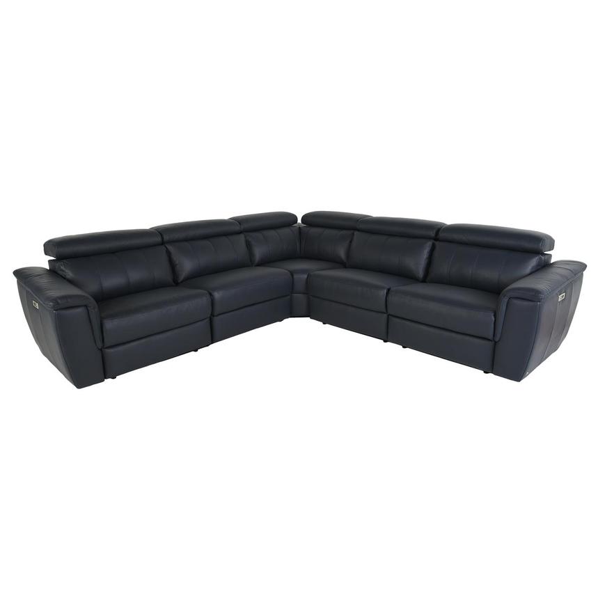 Washington Blue Power Reclining Sectional with 5PCS/3PWR  main image, 1 of 7 images.