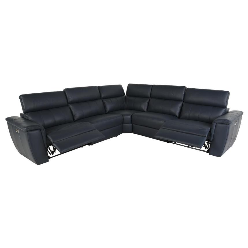 Washington Blue Power Reclining Sectional with 5PCS/3PWR alternate image, 3 of 7 images.