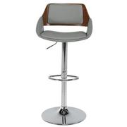 Darby Walnut Adjustable Stool  alternate image, 3 of 10 images.