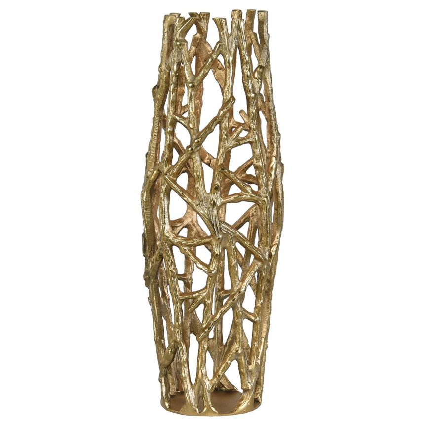 Gold Cobweb Large Vase  main image, 1 of 3 images.