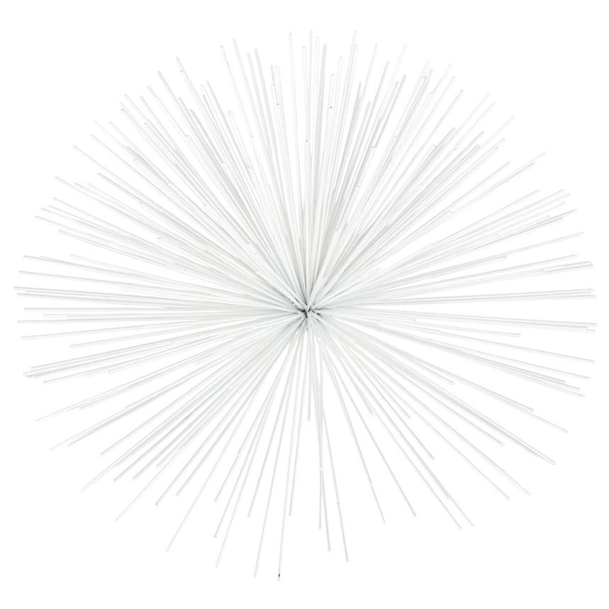 Spiky White Small Wall Decor main image, 1 of 3 images.