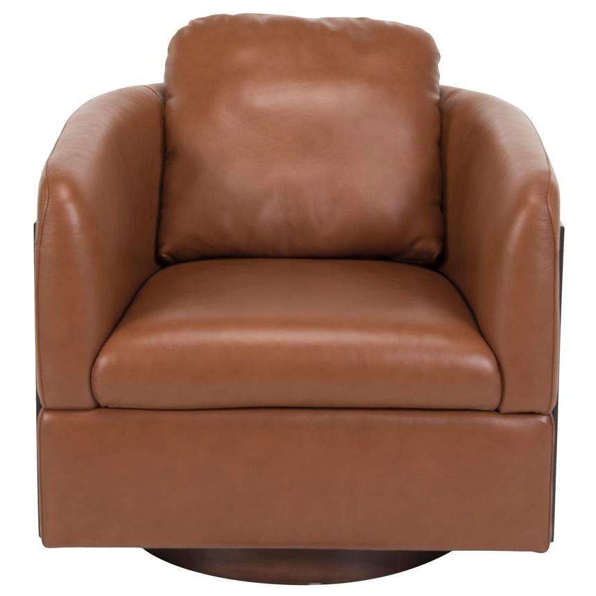 Calluna II Brown Leather Accent Chair  alternate image, 2 of 8 images.