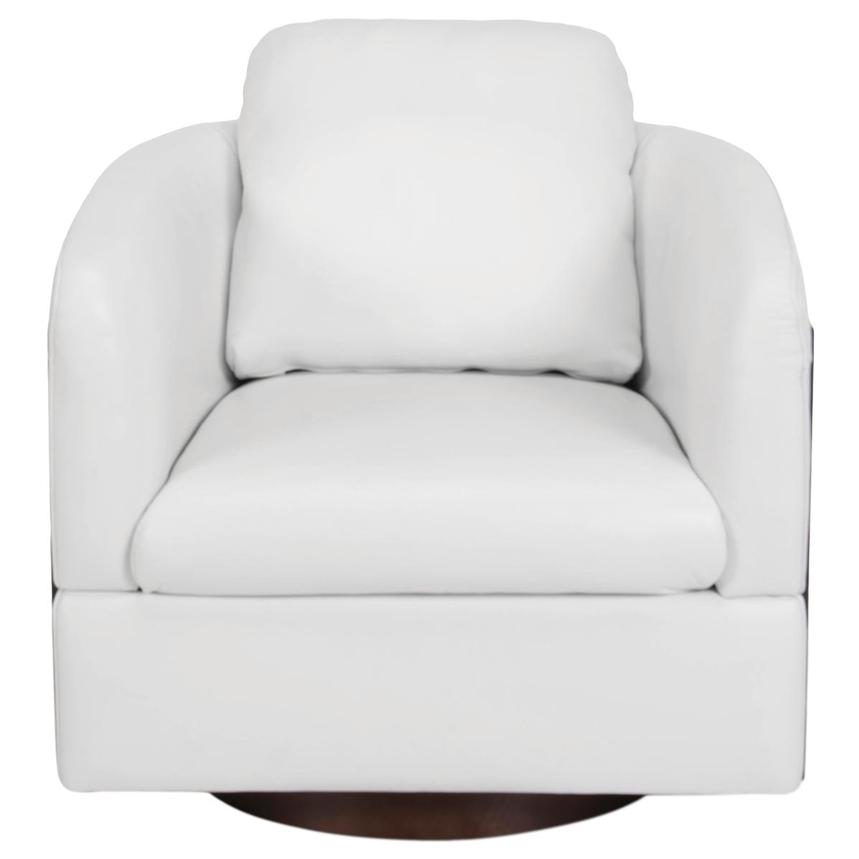 Calluna II White Leather Accent Chair  alternate image, 2 of 8 images.