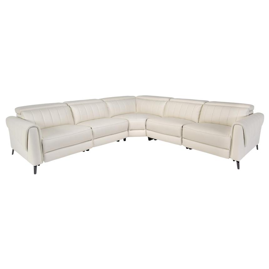 Aysel Leather Power Reclining Sectional with 5PCS/3PWR  main image, 1 of 6 images.