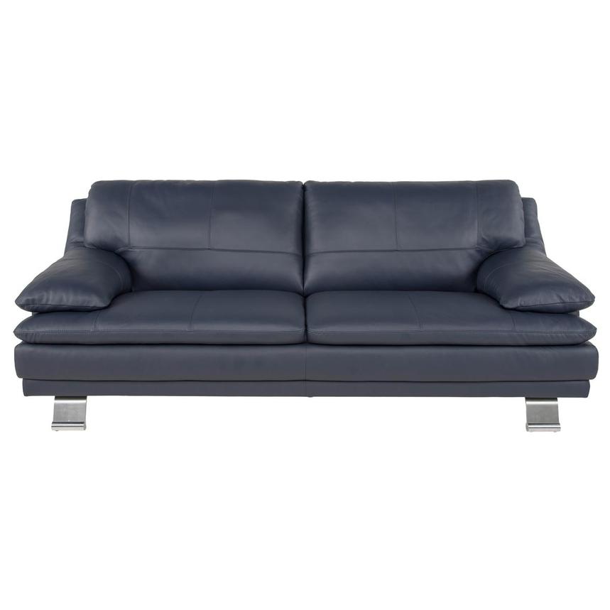 Rio Blue Leather Sofa  main image, 1 of 7 images.