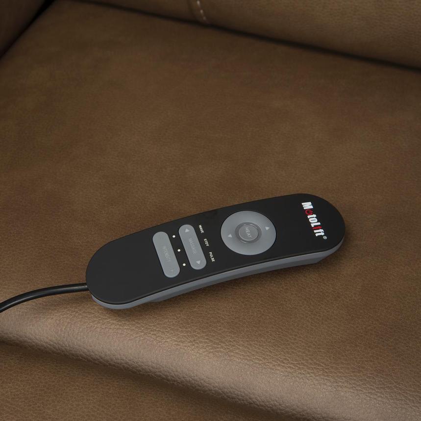 Dove Brown Power Lift Recliner w/Massage & Heat alternate image, 9 of 9 images.