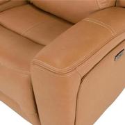 Byron Leather Power Reclining Sofa w/Console  alternate image, 10 of 12 images.