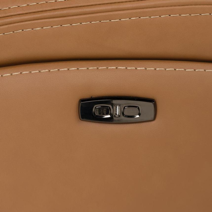 Byron Leather Power Reclining Sofa w/Console alternate image, 11 of 11 images.