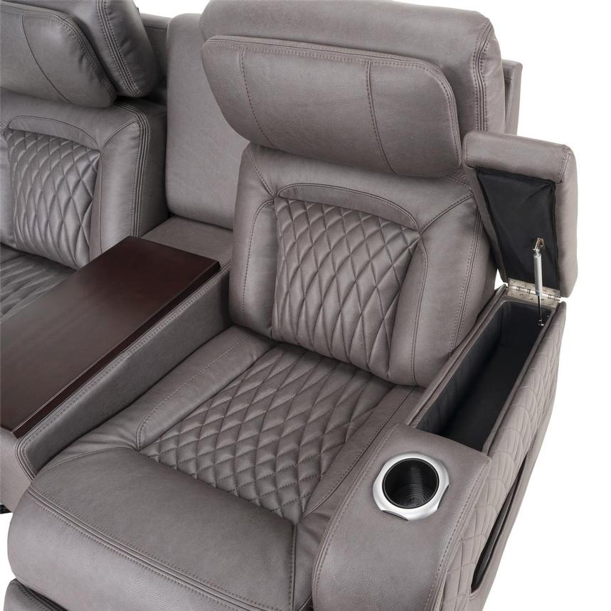 Neal Power Reclining Sofa w/Console  alternate image, 6 of 12 images.