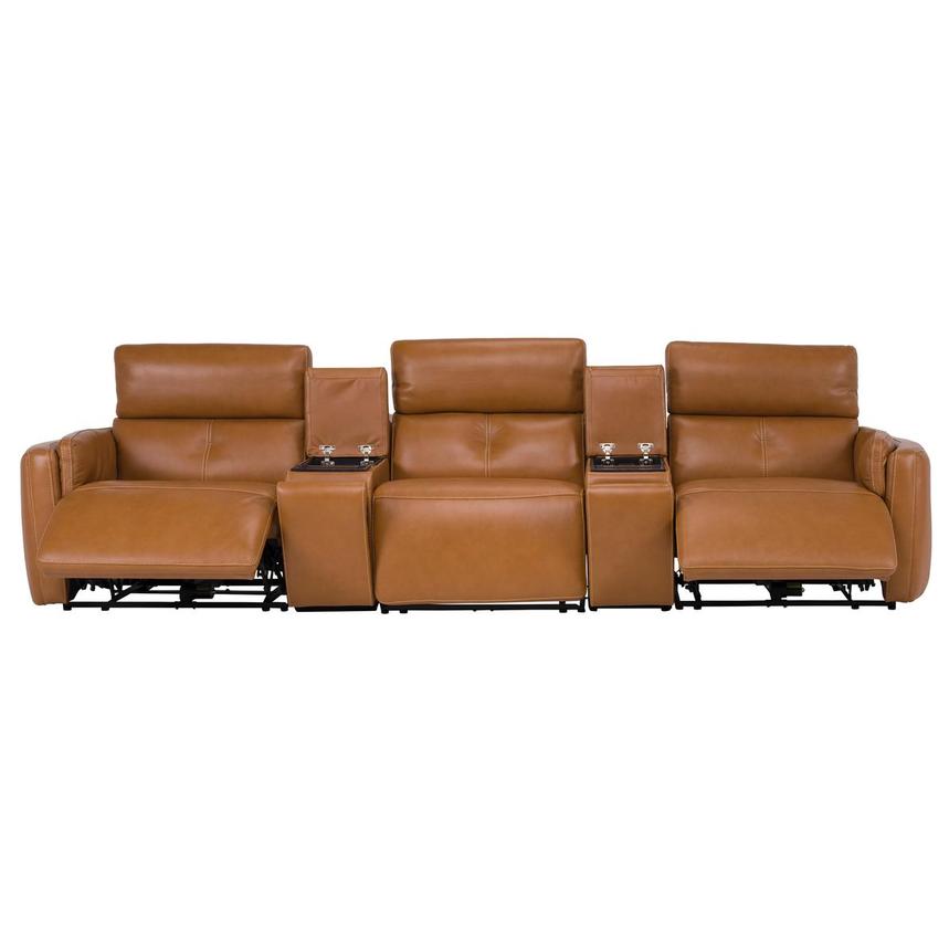 Kamet Home Theater Leather Seating with 5PCS/2PWR  alternate image, 2 of 7 images.