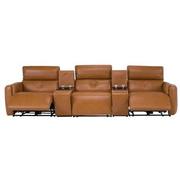 Kamet Home Theater Leather Seating with 5PCS/2PWR  alternate image, 2 of 7 images.