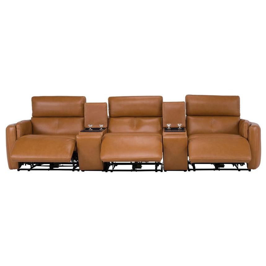 Kamet Home Theater Leather Seating with 5PCS/3PWR  alternate image, 2 of 7 images.
