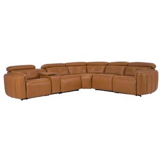 Kamet Leather Power Reclining Sectional with 6PCS/3PWR