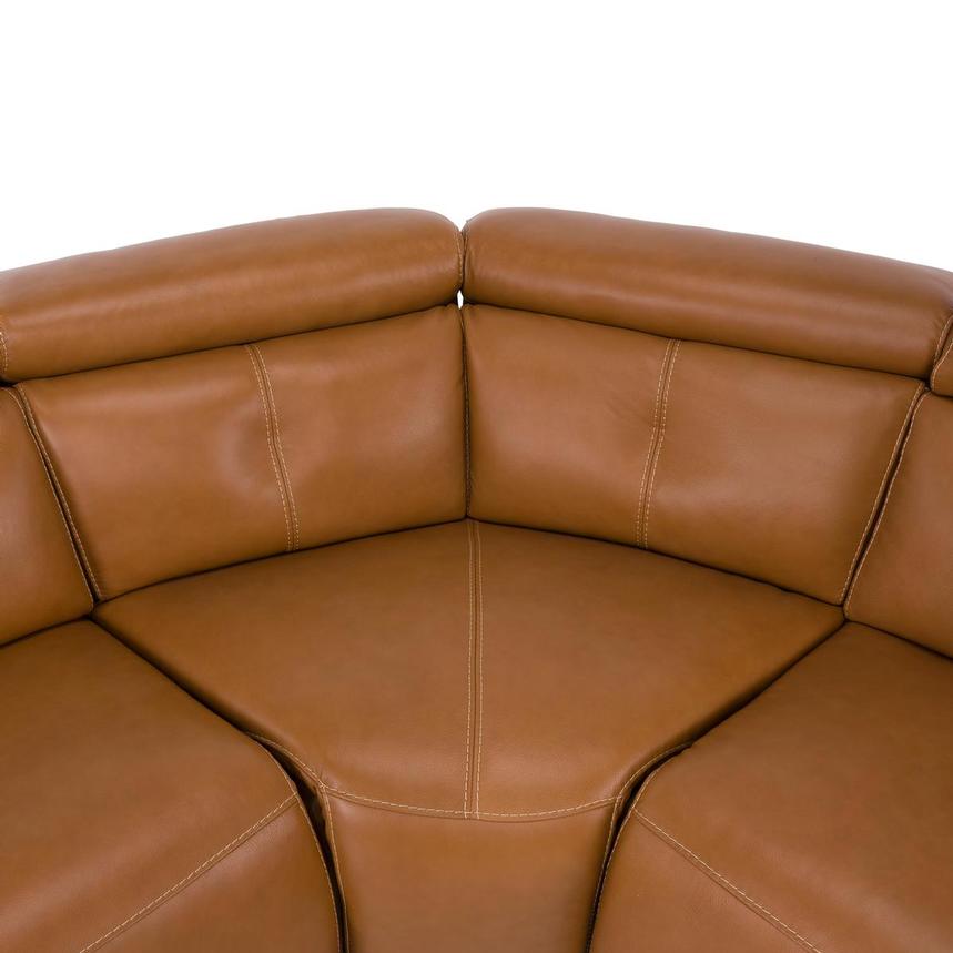 Kamet Tan Leather Power Reclining Sectional with 6PCS/3PWR  alternate image, 5 of 10 images.
