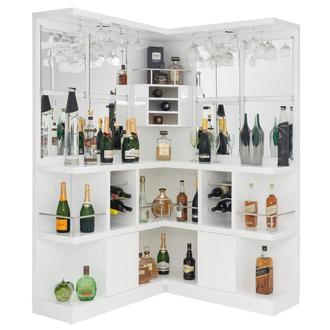 Nostran White Double Corner Bar