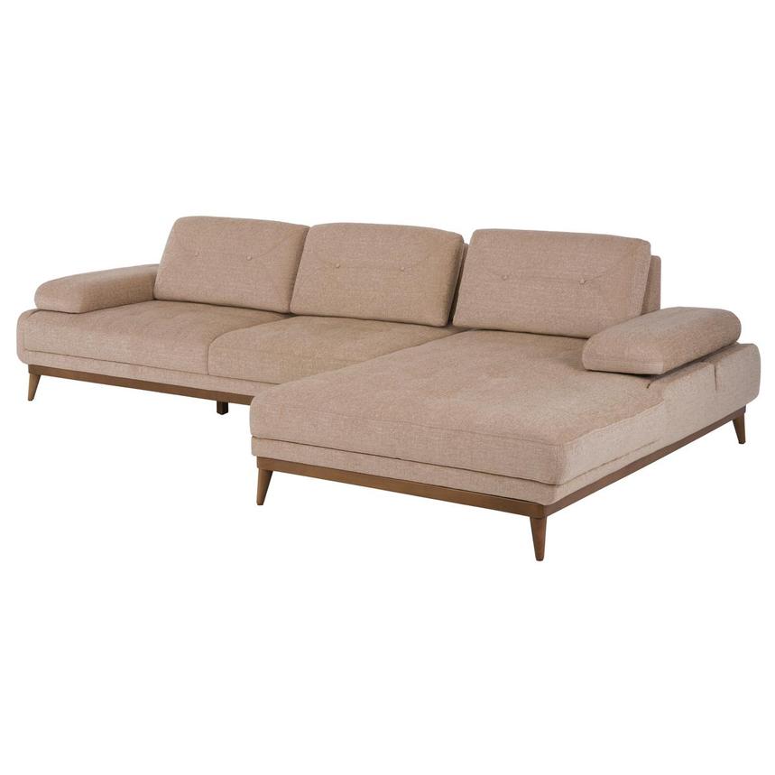Pralin Beige Corner Sofa w/Right Chaise  main image, 1 of 11 images.