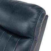 Neptune Blue Leather Power Recliner  alternate image, 7 of 11 images.