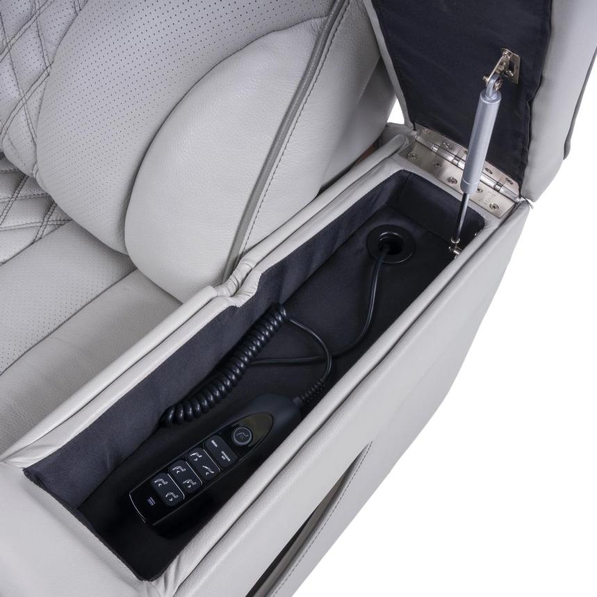 Pummel Gray Leather Corner Sofa  alternate image, 10 of 16 images.