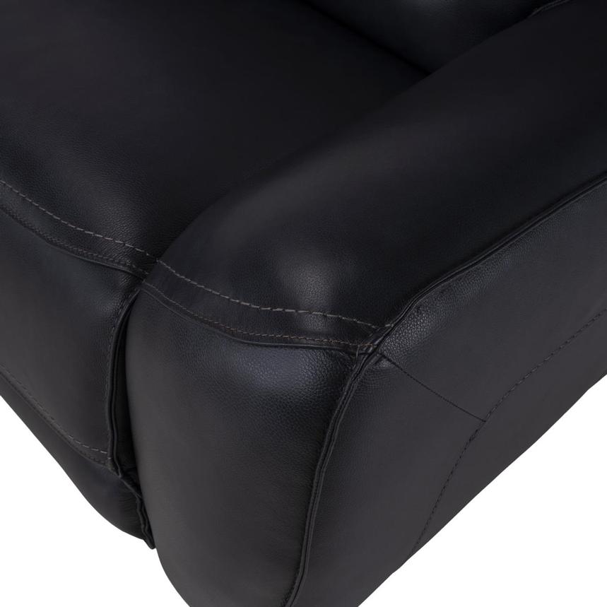 Cosmo II Blueberry Leather Power Reclining Sofa w/Console  alternate image, 8 of 10 images.