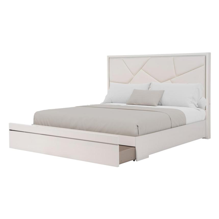 Tessa White Queen Storage Bed  alternate image, 4 of 8 images.